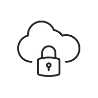 cloud and lock icon